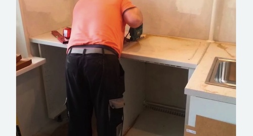 Сборка кухонного гарнитура. Обоянь
